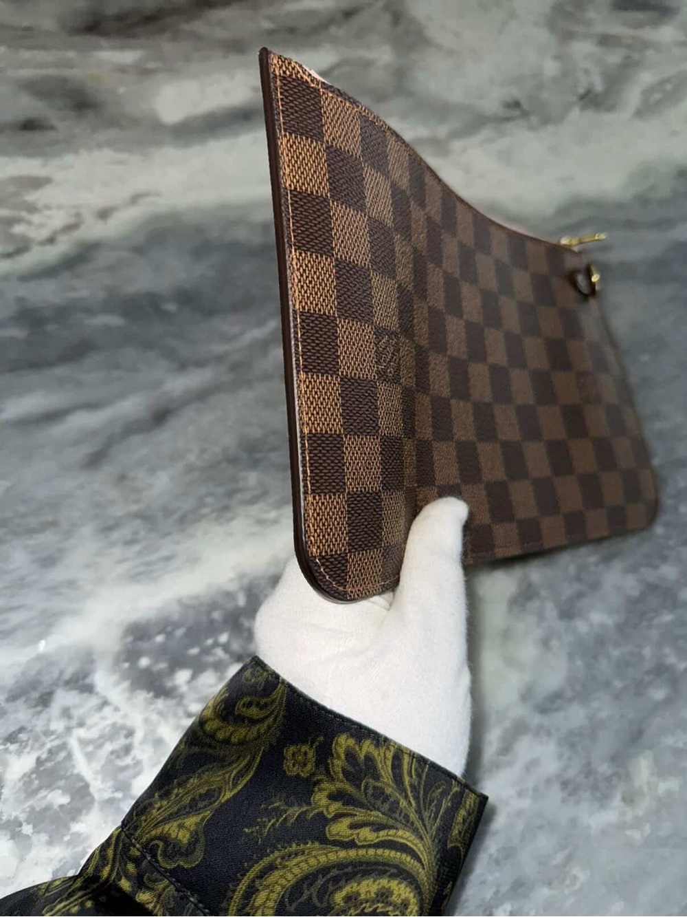 Louis Vuitton Brown Damier Ebene Zip Pouch